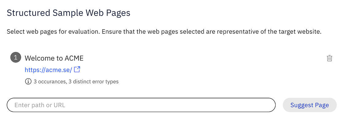 Screenshot of markdown usage in Accessibility Cloud manual tests