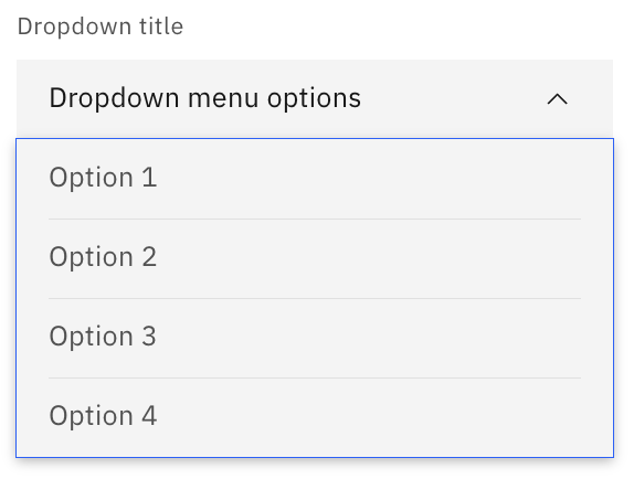 Carbon Design Dropdown