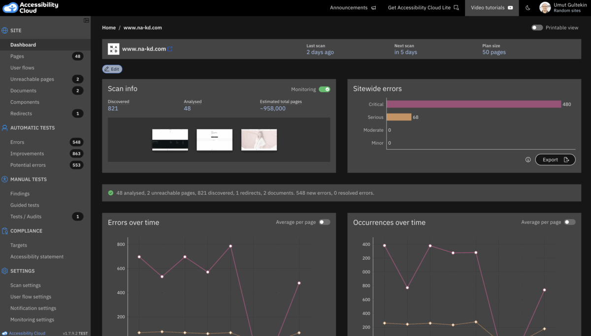 Dark mode support - Accessibility Cloud